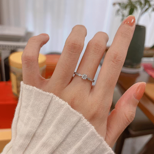 0.3 Carats Moissanite Ring 925 Sterling - Image 3