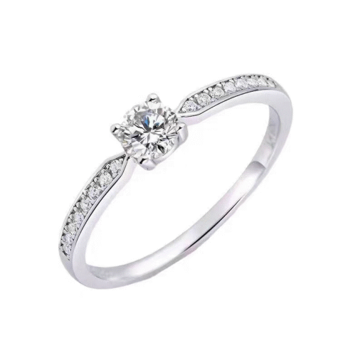0.3 Carats Moissanite Ring 925 Sterling